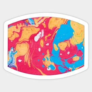 Tropical Swirl Marble Sticker